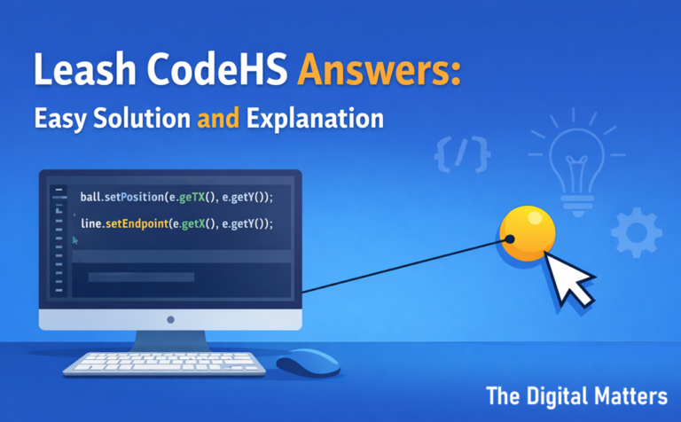Leash CodeHS Answers